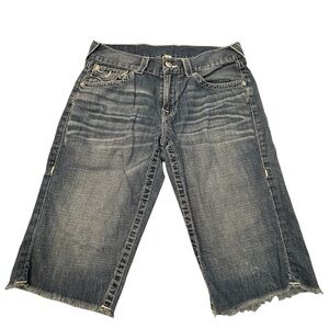 True Religion Men’s 31 (33-34 Waist) Cut-Off Jeans